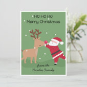 Personalisierte Weihnachtskarte Feiertagskarte (Stehend Vorderseite)