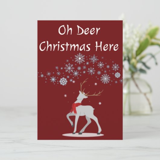 personalisierte Weihnachtskarte Feiertagskarte (Stehend Vorderseite)