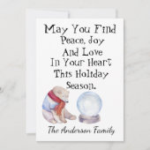 Personalisierte Weihnachtskarte Feiertagskarte (Vorderseite)