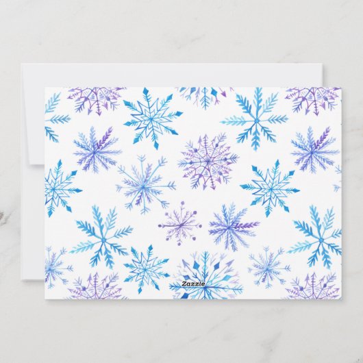 Personalisierte Weihnachtskarte Feiertagskarte (Rückseite)