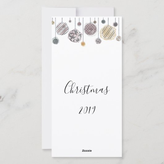 Personalisierte Weihnachtskarte Feiertagskarte (Rückseite)