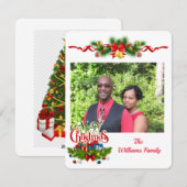 Personalisierte Weihnachtskarte Feiertagskarte (Vorne/Hinten)