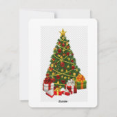 Personalisierte Weihnachtskarte Feiertagskarte (Rückseite)