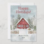 Personalisierte Weihnachtskarte Feiertagskarte (Vorderseite)