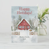 Personalisierte Weihnachtskarte Feiertagskarte (Stehend Vorderseite)