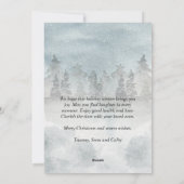 Personalisierte Weihnachtskarte Feiertagskarte (Rückseite)