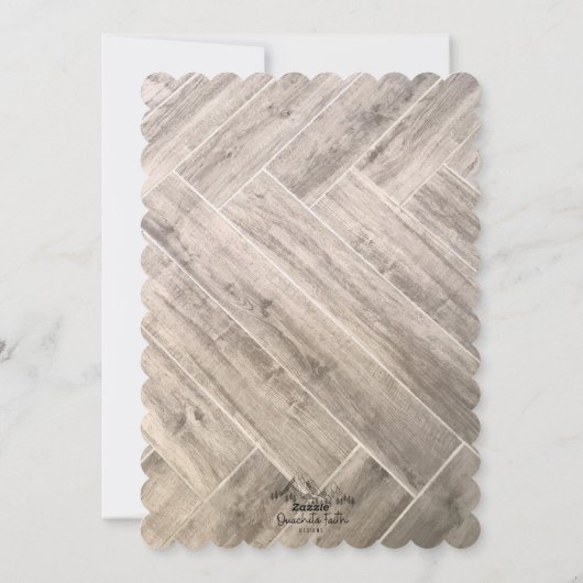 Personalisierte Weihnachtskarte Feiertagskarte (Rückseite)