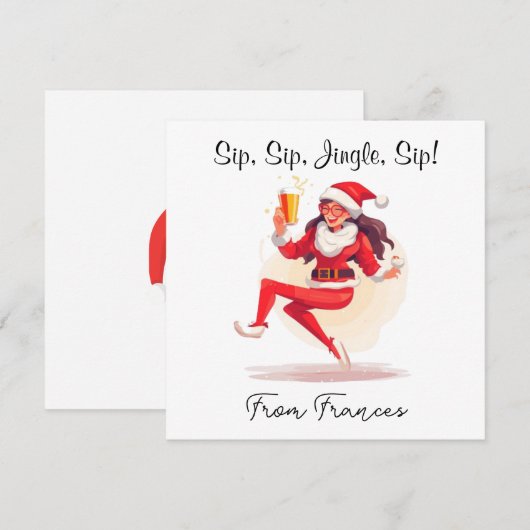 Personalisierte Weihnachtskarte Feiertagskarte (Vorne/Hinten)