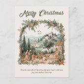 Personalisierte Weihnachtskarte Feiertagspostkarte (Vorderseite)