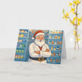 Personalisierte Weihnachtskarte für Apotheker Karte (Gelbe Blume)