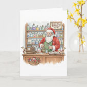 Personalisierte Weihnachtskarte für Apotheker Karte (Gelbe Blume)