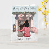 Personalisierte Weihnachtskarte für den besten Fre Karte (Gelbe Blume)