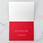 Personalisierte Weihnachtskarte für den Eisbär Karte (Innenseite)