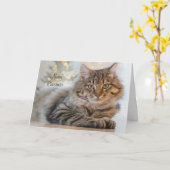 Personalisierte Weihnachtskarte für Haustiere Karte (Gelbe Blume)