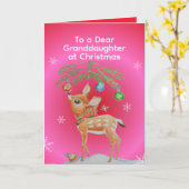 Personalisierte Weihnachtskarte für kleine Mädchen Karte (Gelbe Blume)