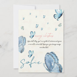 personalisierte Weihnachtskarte für sie Feiertagskarte