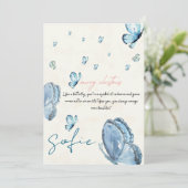 personalisierte Weihnachtskarte für sie Feiertagskarte (Stehend Vorderseite)