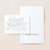 Personalisierte Weihnachtskarte für Unternehmen Folienkarte (Anzeige)