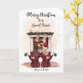 Personalisierte Weihnachtskarte Karte (Gelbe Blume)