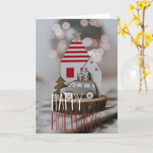 Personalisierte Weihnachtskarte Karte (Gelbe Blume)