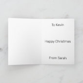 Personalisierte Weihnachtskarte Karte (Innenseite)