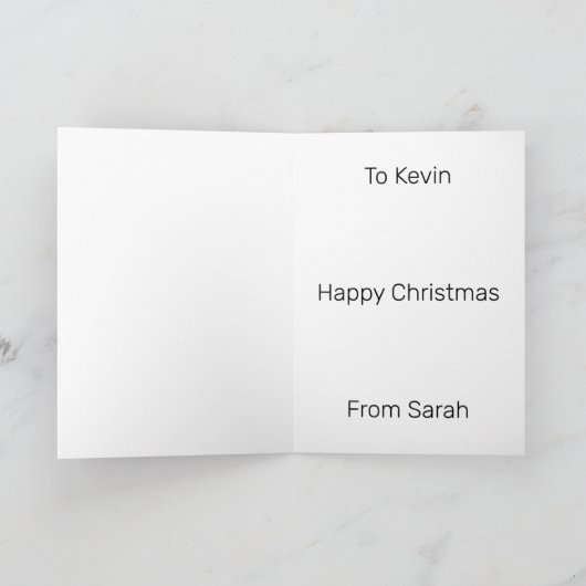 Personalisierte Weihnachtskarte Karte (Innenseite)