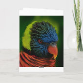 Personalisierte Weihnachtskarte - Lorikeet Feiertagskarte (Rückseite)