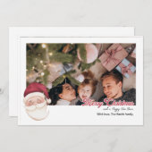 Personalisierte Weihnachtskarte mit dem Weihnachts Einladung (Vorne/Hinten)