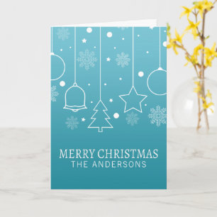Personalisierte Weihnachtskarte mit eigenem Namen  Karte
