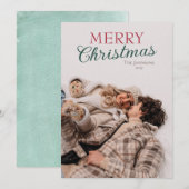Personalisierte Weihnachtskarte mit Foto Feiertagskarte (Vorne/Hinten)