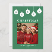 Personalisierte Weihnachtskarte mit Foto Feiertagskarte (Vorderseite)