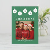 Personalisierte Weihnachtskarte mit Foto Feiertagskarte (Stehend Vorderseite)