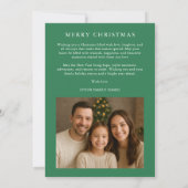 Personalisierte Weihnachtskarte mit Foto Feiertagskarte (Rückseite)