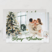 Personalisierte Weihnachtskarte mit Foto Feiertagskarte (Vorne/Hinten)