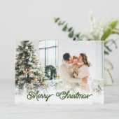 Personalisierte Weihnachtskarte mit Foto Feiertagskarte (Stehend Vorderseite)