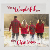 Personalisierte Weihnachtskarte mit Foto Feiertagskarte (Vorne/Hinten)