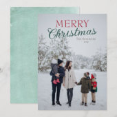 Personalisierte Weihnachtskarte mit Foto Feiertagskarte (Vorne/Hinten)