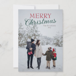 Personalisierte Weihnachtskarte mit Foto Feiertagskarte
