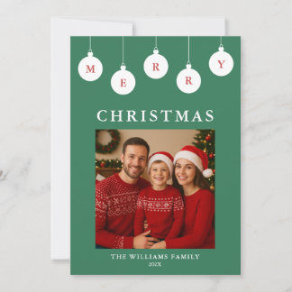 Personalisierte Weihnachtskarte mit Foto Feiertagskarte