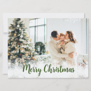 Personalisierte Weihnachtskarte mit Foto Feiertagskarte