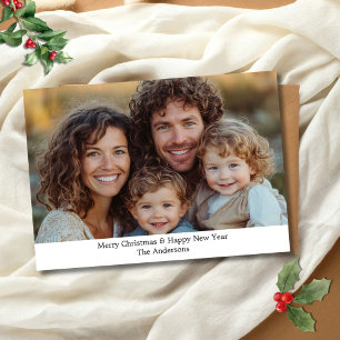 Personalisierte Weihnachtskarte mit Foto Feiertagskarte