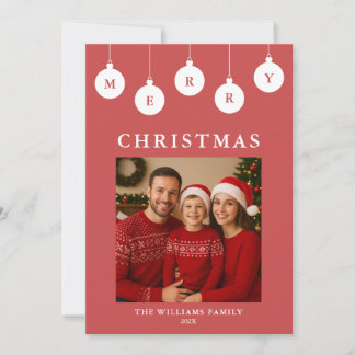 Personalisierte Weihnachtskarte mit Foto Feiertagskarte
