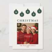 Personalisierte Weihnachtskarte mit Foto Feiertagskarte (Vorderseite)