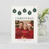 Personalisierte Weihnachtskarte mit Foto Feiertagskarte (Stehend Vorderseite)