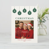 Personalisierte Weihnachtskarte mit Foto Feiertagskarte (Stehend Vorderseite)