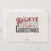 Personalisierte Weihnachtskarte mit Fotos Feiertagskarte (Rückseite)