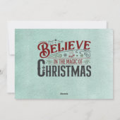 Personalisierte Weihnachtskarte mit Fotos Feiertagskarte (Rückseite)