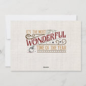 Personalisierte Weihnachtskarte mit Fotos Feiertagskarte (Rückseite)