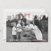 Personalisierte Weihnachtskarte mit Socken Einladung (Vorderseite)