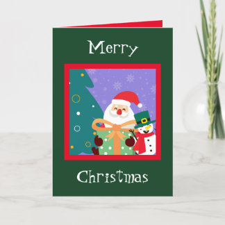Personalisierte Weihnachtskarte mit Vintage-Optik Dankeskarte